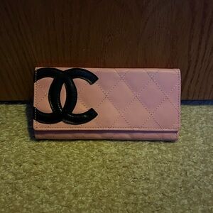 Elegant Pink Quilted Wallet